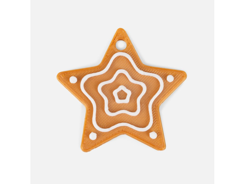 Мини-подвеска «Пряник», звездочка