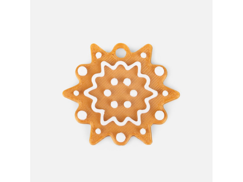 Мини-подвеска «Пряник», снежинка