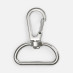 Застежка-карабин Snap Hook, L, серебристая (хром)