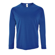 Футболка с длинным рукавом Sporty LSL Men, ярко-синяя Футболка с длинным рукавом Sporty LSL Men, ярко-синяя