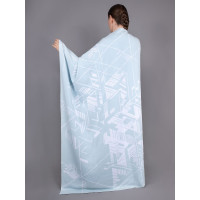 Плед Winterflake, бело-голубой с люрексом Плед Winterflake, бело-голубой с люрексом