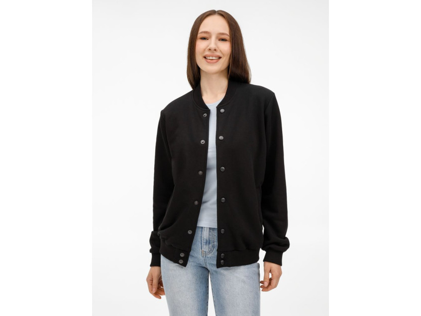 Бомбер унисекс Nuppu, черный