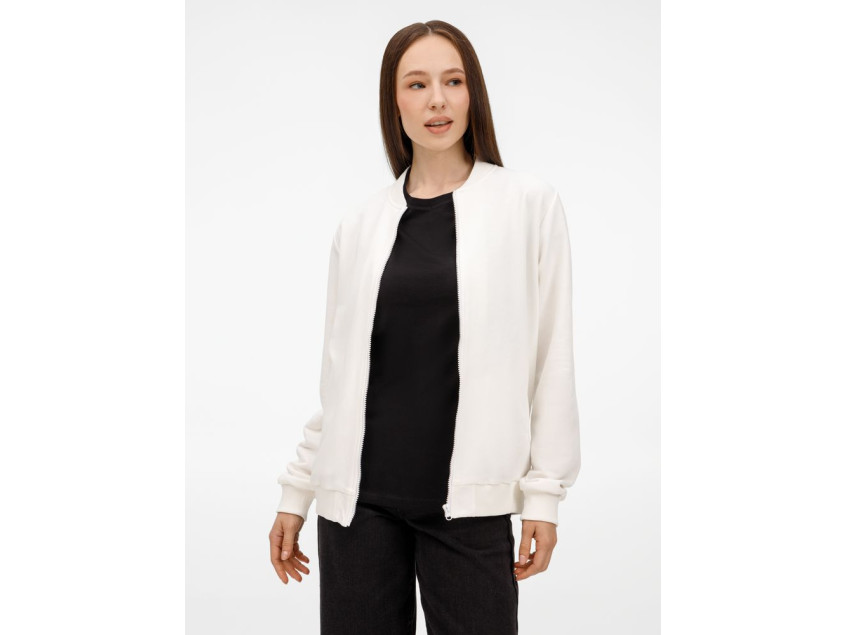 Бомбер унисекс Townie, молочно-белый