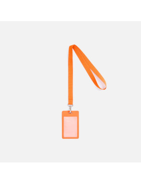 Лента для бейджа Pin, светло-оранжевая