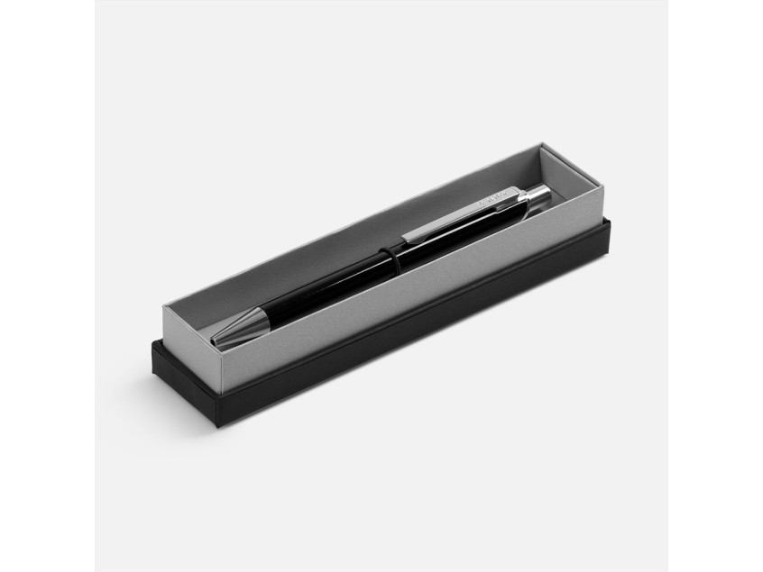 Ручка шариковая Arvent Glossy в футляре, черная