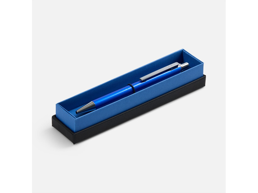 Ручка шариковая Arvent Glossy в футляре, синяя