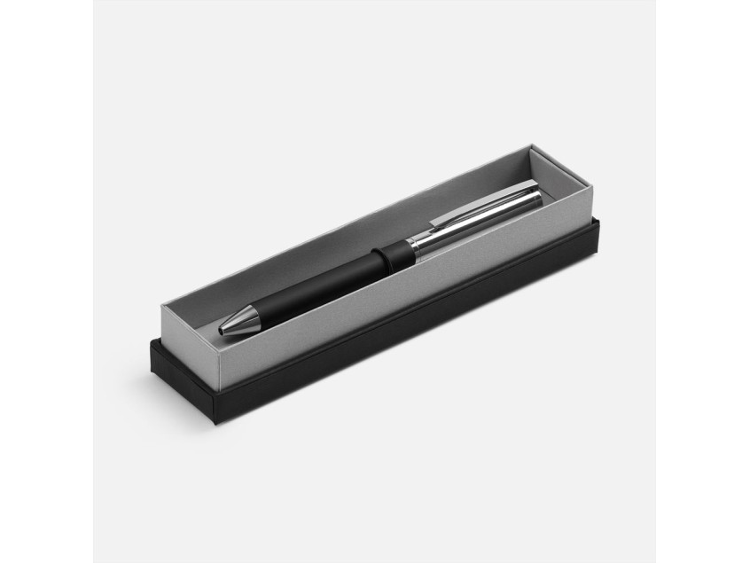 Ручка шариковая Eyeshot Soft Touch в футляре, черная