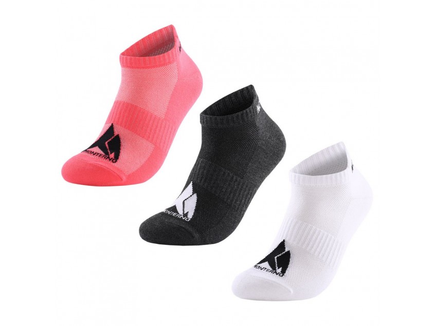Набор из 3 пар спортивных носков Monterno Sport, розовый, серый и белый