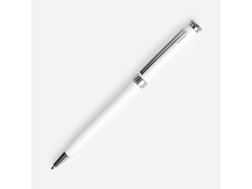 Ручка шариковая Finn Chrome, белая