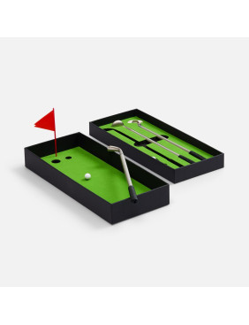 Настольный мини-гольф Golfink, черный с зеленым яблоком