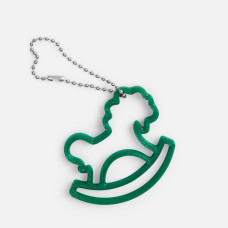 Подвеска «Лошадка-качалка», 3D-печать, зеленая Подвеска «Лошадка-качалка», 3D-печать, зеленая