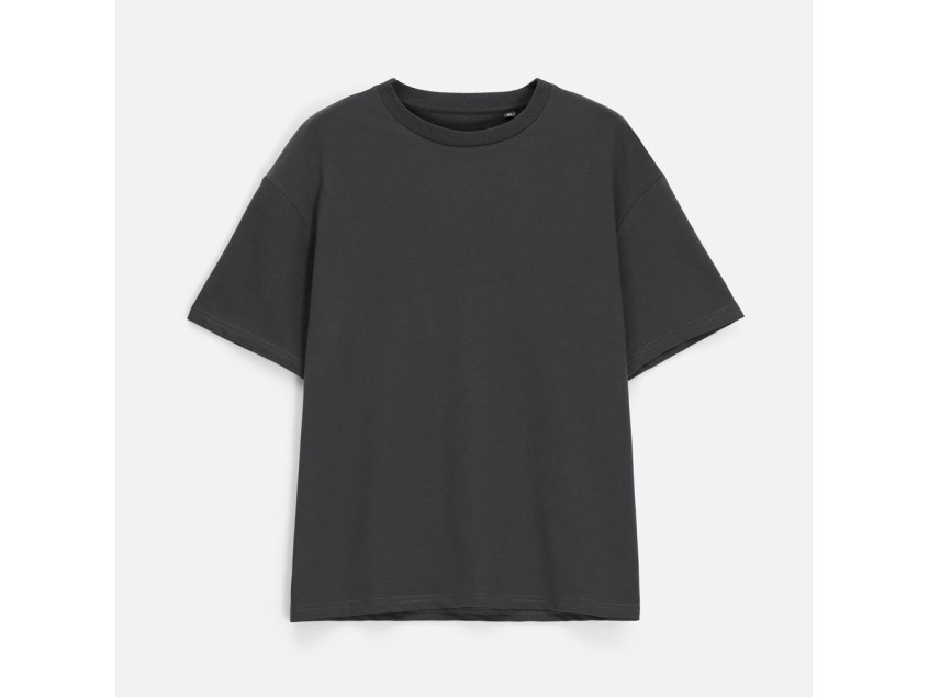 Футболка унисекс Durington, темно-серая (графит)