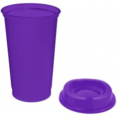 Стакан с крышкой Color Cap, фиолетовый
