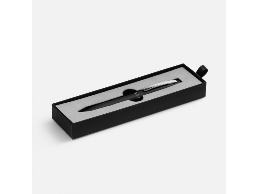 Ручка шариковая Bolt Soft Touch в футляре, черная