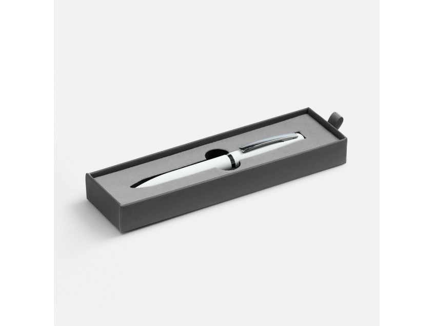 Ручка шариковая Bolt Soft Touch в футляре, белая