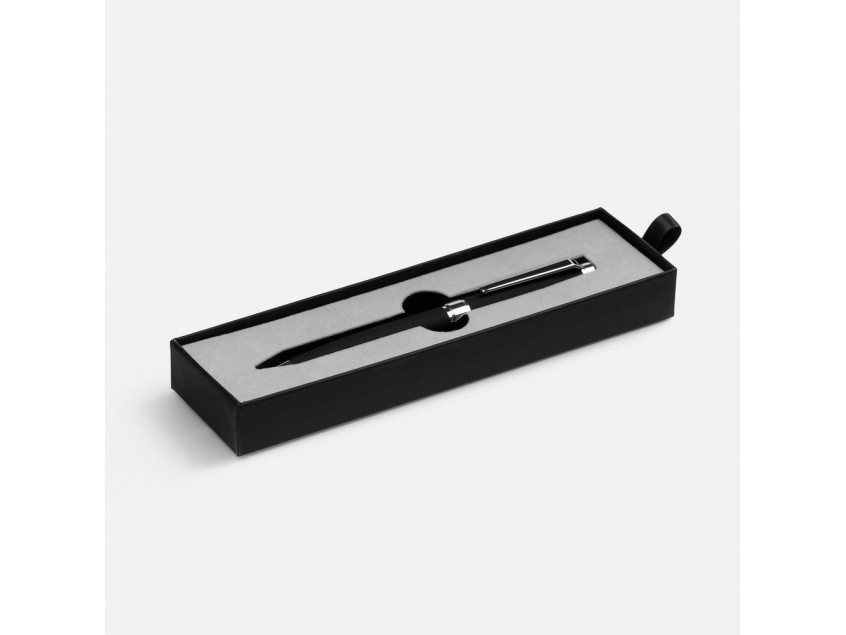 Ручка шариковая Broad Ring Soft Touch в футляре, черная