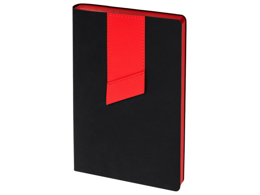 Ежедневник Bookmark, недатированный, черный с красным Ежедневник Bookmark, недатированный, черный с красным