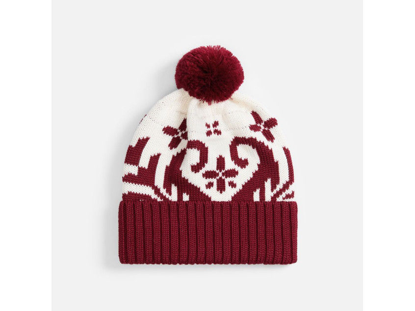 Шапка Wintertude, красная с белым