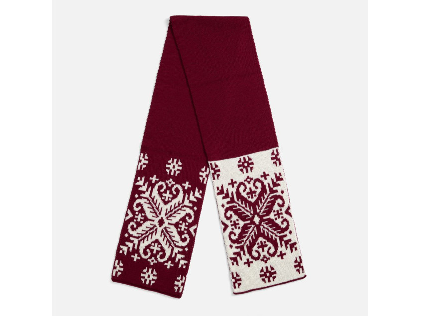 Шарф Wintertude M, красный с белым