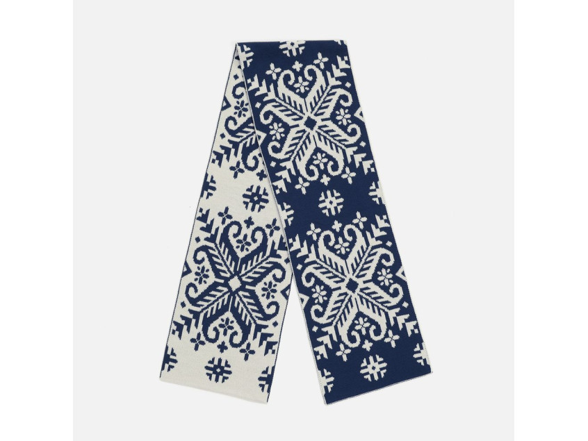 Шарф Wintertude L, синий с белым