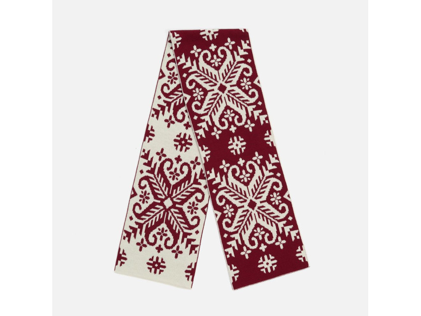Шарф Wintertude L, красный с белым