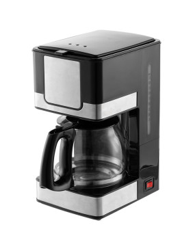 Электрическая кофеварка DayDriver, черно-серебристая