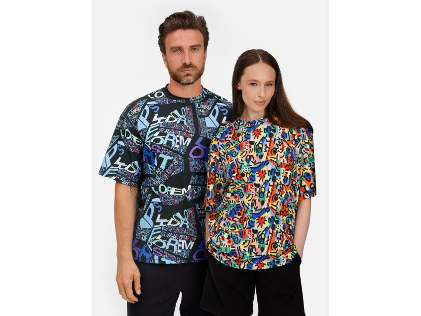 Футболка из бифлекса Morfiss с полной запечаткой на заказ