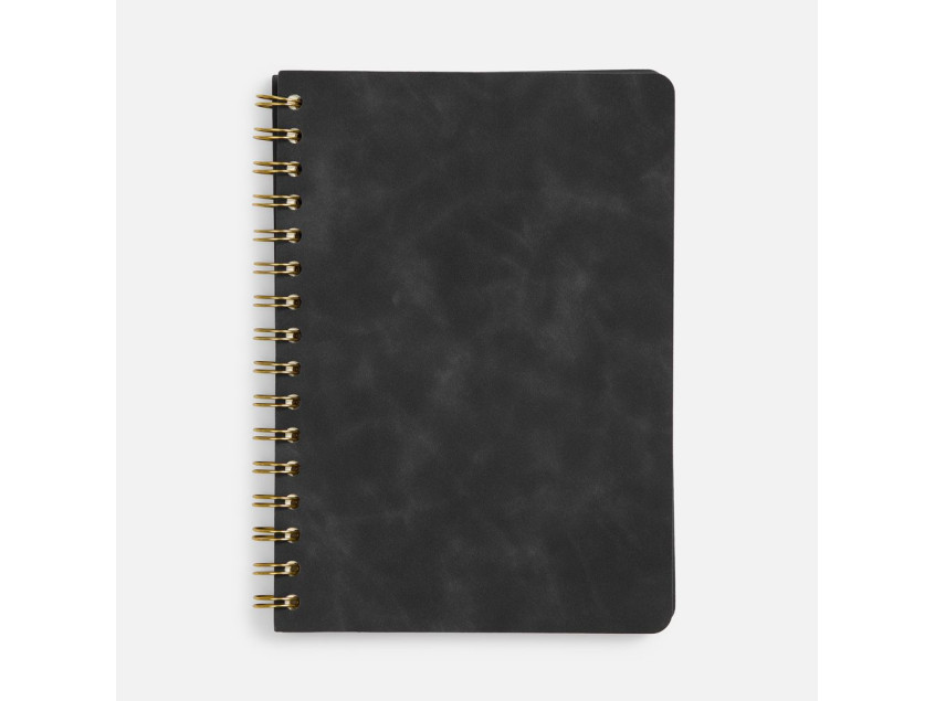 Ежедневник Spiral, недатированный, черный