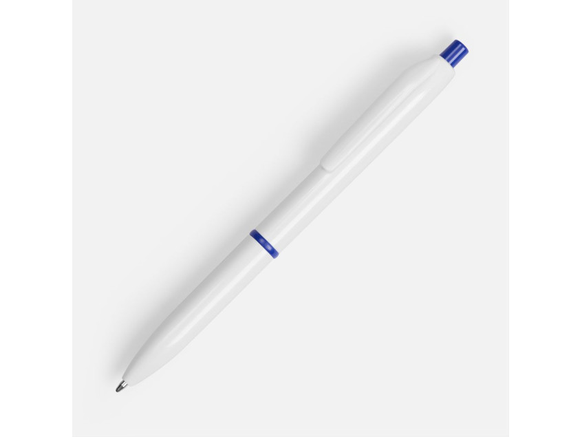 Ручка шариковая Bright Pop, белая с синим