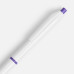 Ручка шариковая Bright Pop, белая с фиолетовым