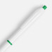 Ручка шариковая Bright Pop, белая с зеленым