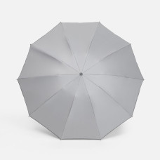 Зонт обратного сложения с ручкой-карабином Foldberry, серый