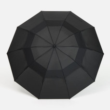 Зонт обратного сложения twoGether с двойным куполом, черный