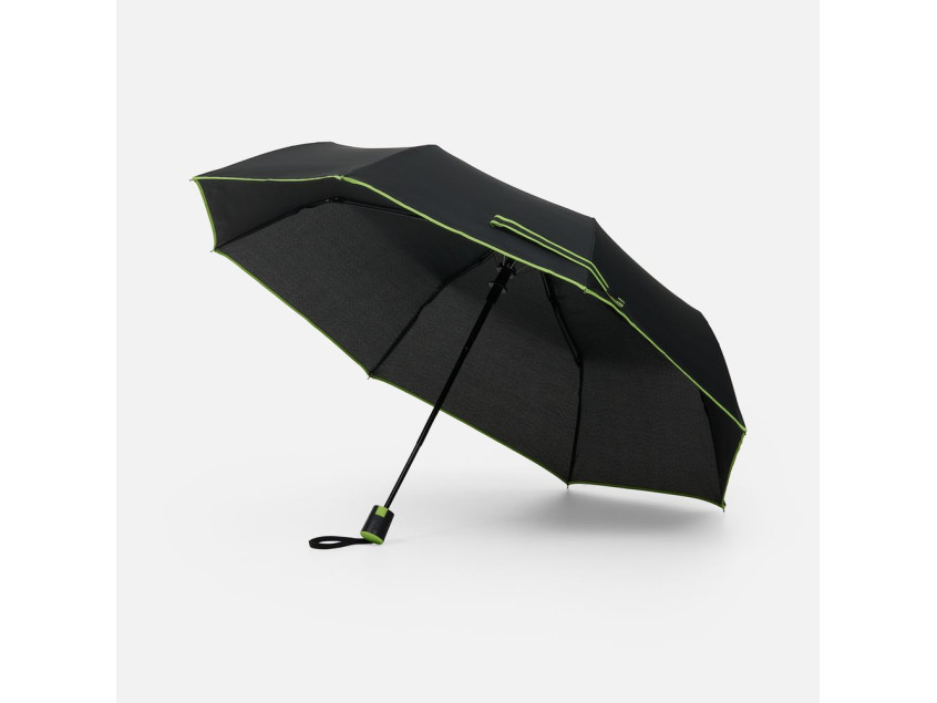 Зонт складной Edgeline, зеленое яблоко