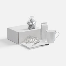 Набор «Планы на счастье», белый с серебристым