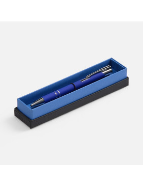 Ручка шариковая Keskus Soft Touch в футляре, синяя