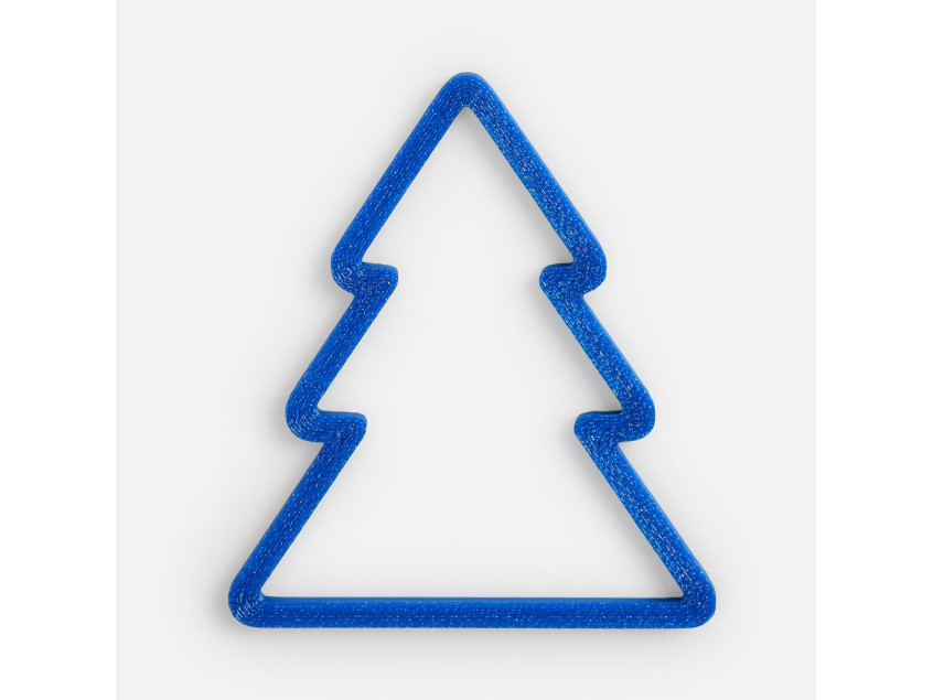 Подвеска «Елочка», 3D-печать, синяя