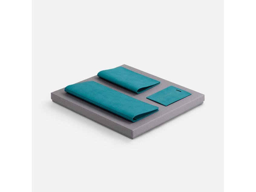 Набор Nubuk Trio, бирюзовый Набор Nubuk Trio, бирюзовый