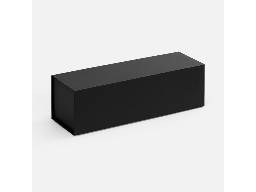 Коробка складная под бутылку Color Jacket Fold, черная