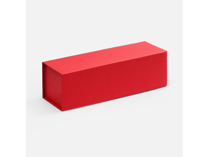 Коробка складная под бутылку Color Jacket Fold, красная