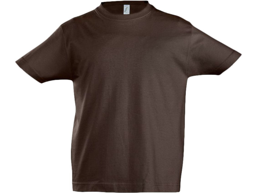 Футболка детская Imperial Kids, шоколадно-коричневая