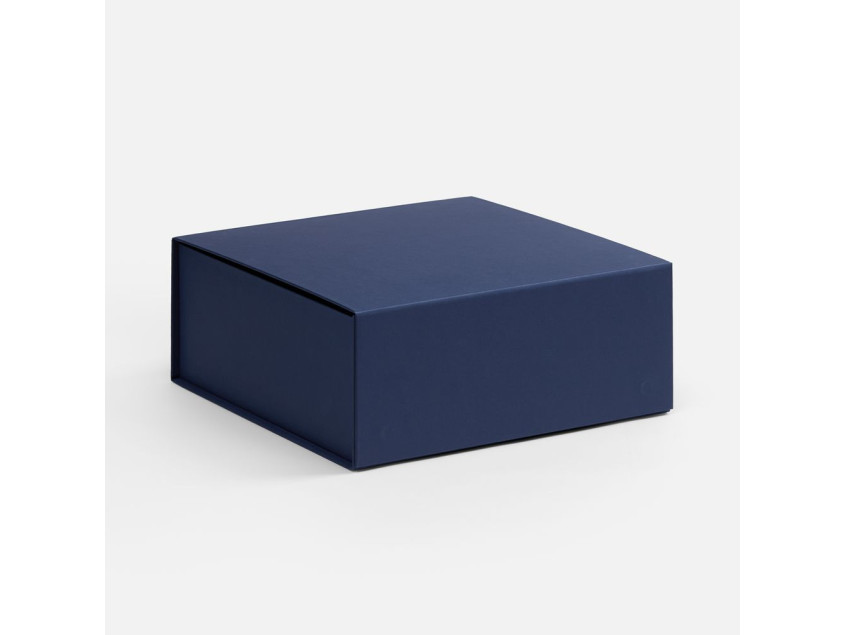 Коробка складная Quadra Fold, темно-синяя