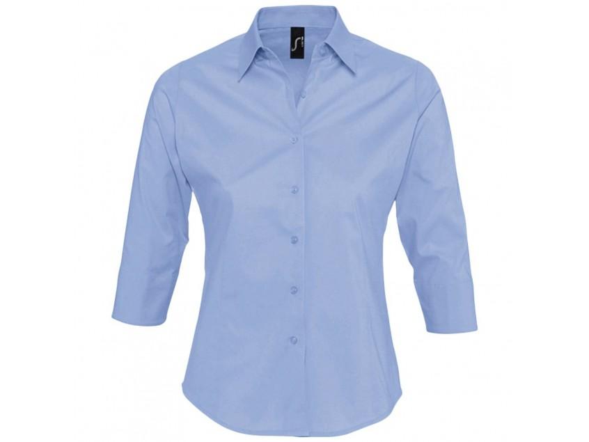 Рубашка женская с рукавом 3/4 EFFECT 140, голубая