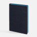 Ежедневник Doppio, недатированный, синий с голубым