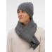 Шарф Laconi, темно-серый меланж