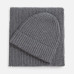 Шарф Laconi, темно-серый меланж