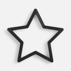 Подвеска «Звезда», 3D-печать, черная