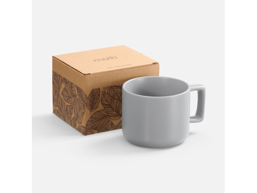 Чашка Jumbo в коробке матовая, светло-серая