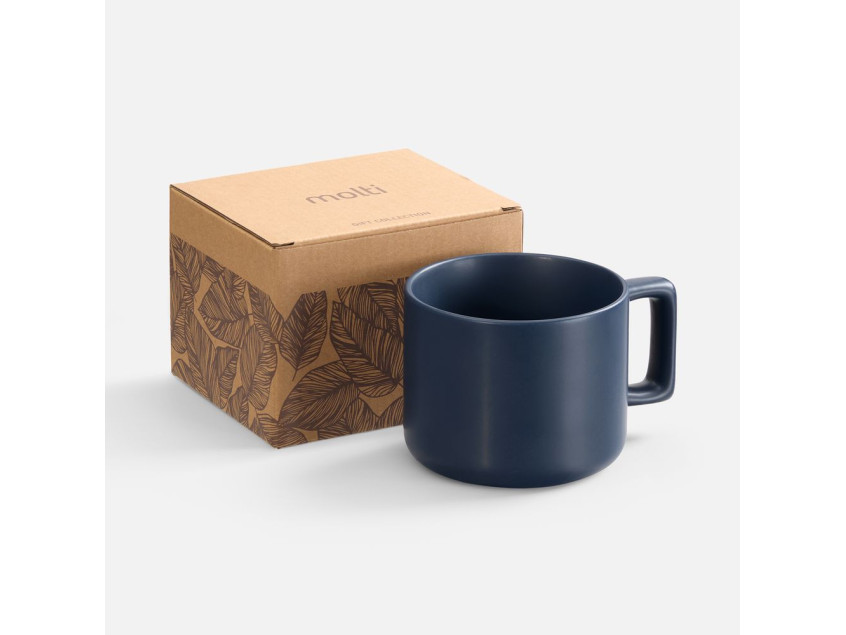 Чашка Jumbo в коробке матовая, темно-синяя