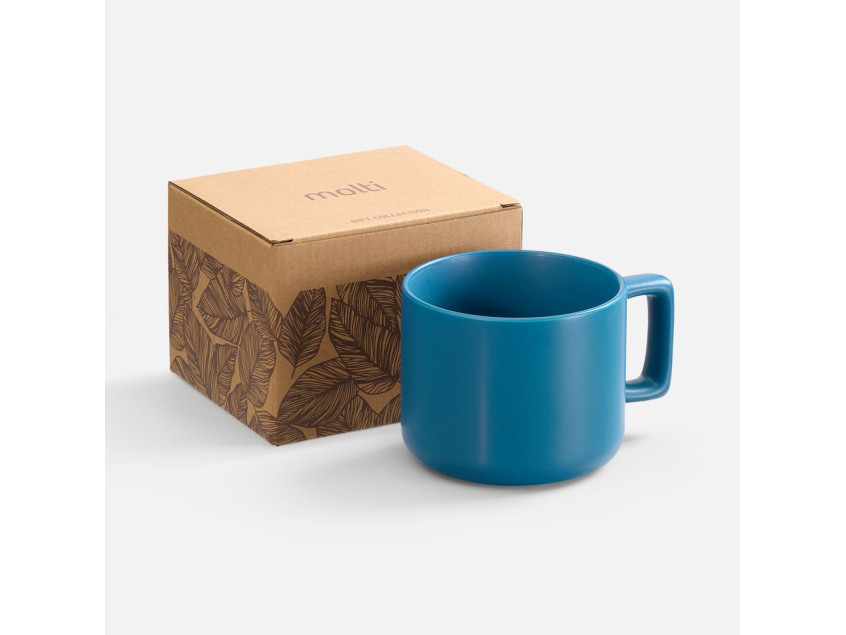 Чашка Jumbo в коробке матовая, морская волна